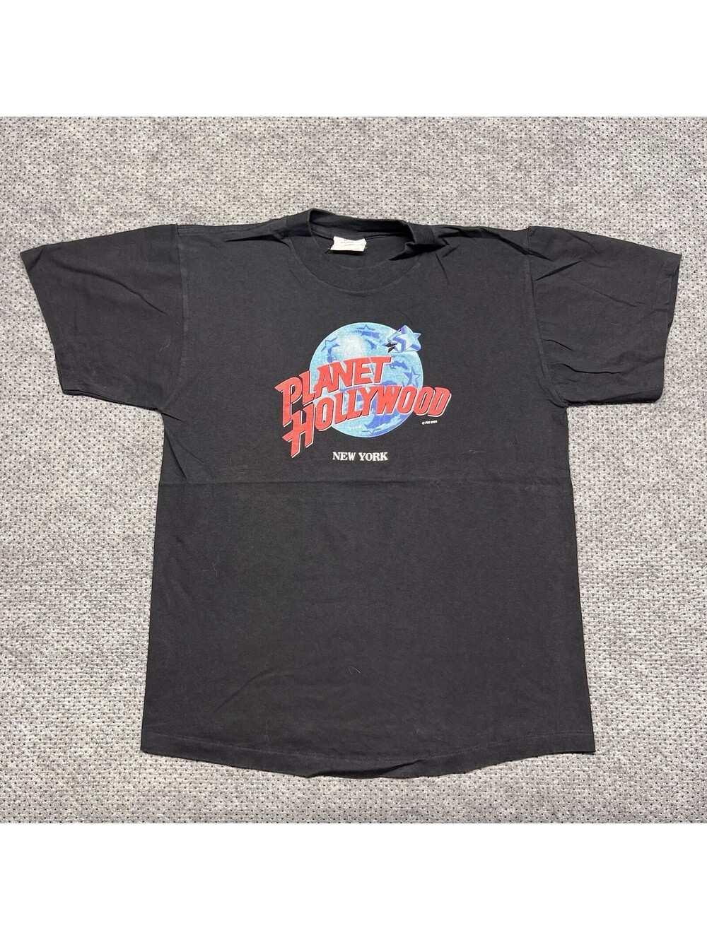 Vintage 1990S Planet Hollywood New York City T-Shirt Medium Rare Men’s Black USA